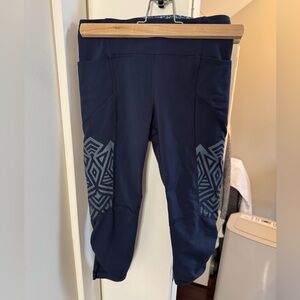 LULULEMON STASH IT CROP inkwell blue